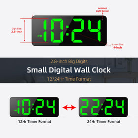 Xuanzit clock offers 12/24-hour formats for flexible timekeeping.