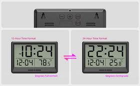 XUANZIT 12/24-hour format toggle adapts to your preferred time style.