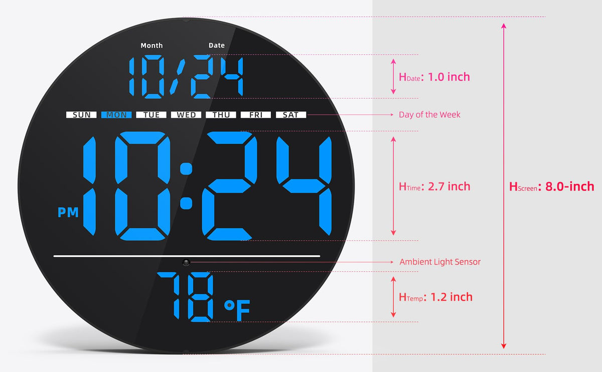 XUANZIT auto-brightness adjusts the display for comfortable viewing.