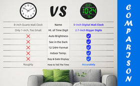 XUANZIT clock ideal for bedrooms, classrooms, offices and more