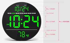 XUANZIT clock with low-reflectivity coating to reduce glare from windows and lamps