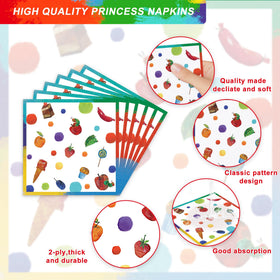 XUELIREN hungry caterpillar napkins for quick cleanup and colorful décor