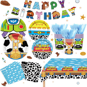 XUELIREN toy theme plates for 20 guests with vibrant, kid-friendly design.