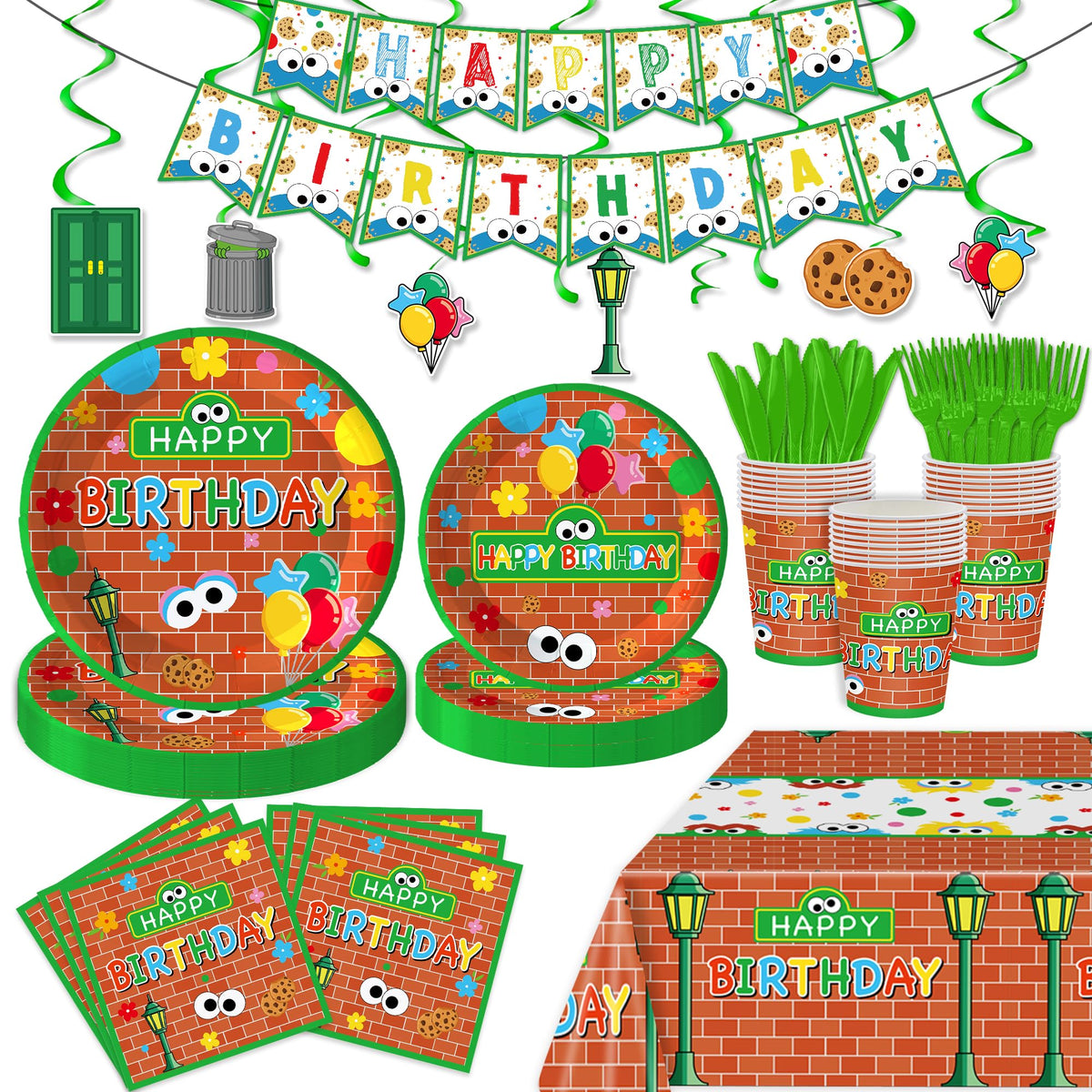 XueXiceili cookie party plates-9inch bright colors for a festive table