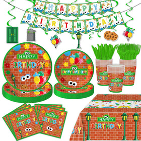 XueXiceili cookie party plates-9inch bright colors for a festive table