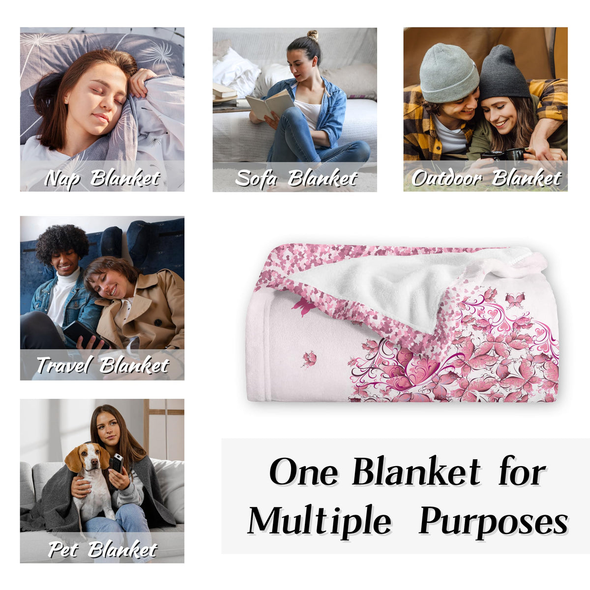 Xufudy Tia Gifts Blanket easy care with cold wash and air dry.