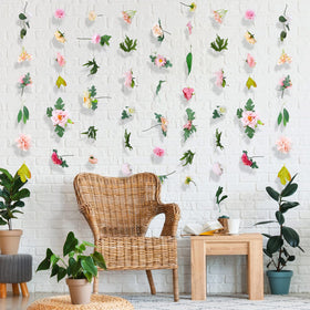 XunYee chair garland accents elevate reception seating with florals