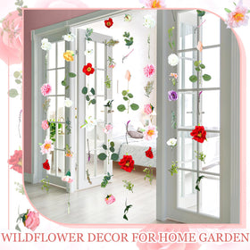 XunYee floral garland length 5.9 ft providing ample coverage.