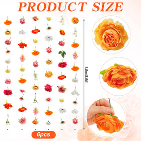 XunYee flower garland roses 6pc ideal for wedding arches and festive celebrations.