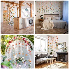 XunYee flower garland vibrant-colors enhances event ambiance.