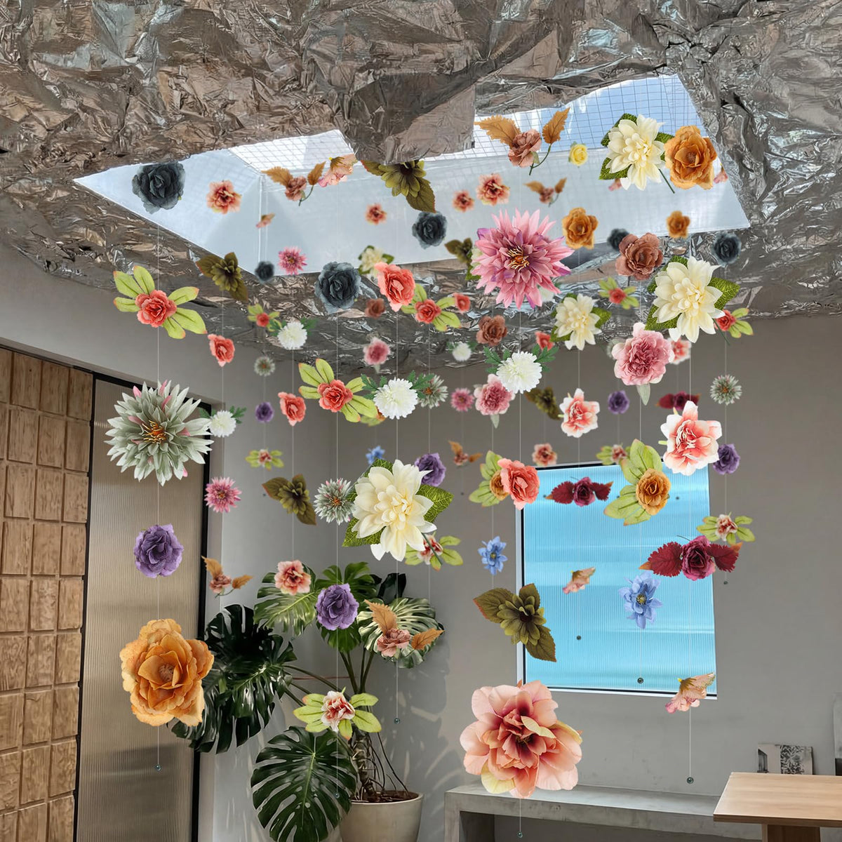 XunYee silk flower garlands with soft texture for lasting romantic ambience