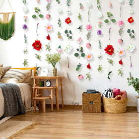 XunYee silk flower garlands with soft romantic texture for decor.