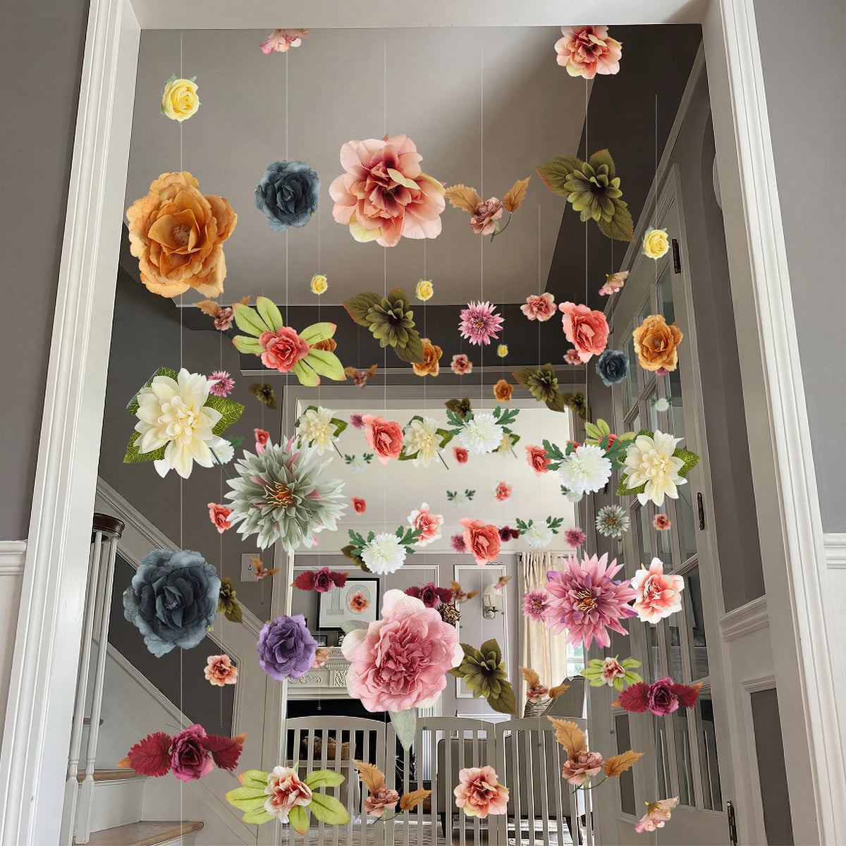 XunYee wedding arch backdrop garland 6pc for charming ceremony styling