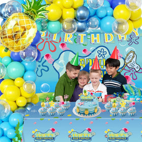 XUNYIPTY Ocean cartoon backdrop immerses guests in underwater theme.