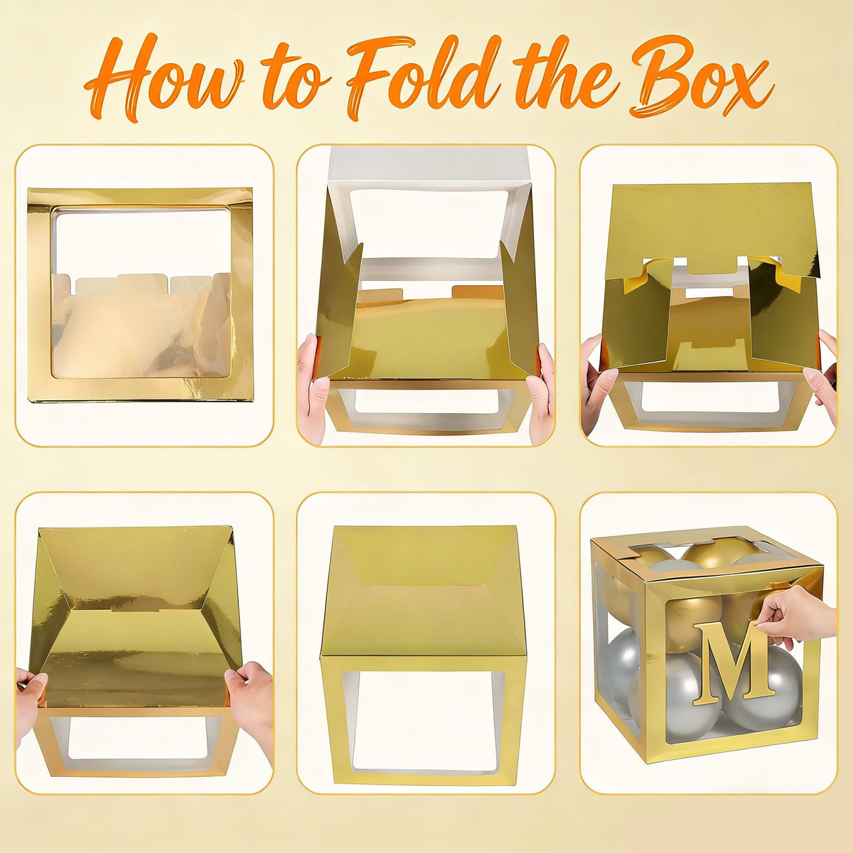 Xvvti balloon boxes are easy to assemble for fast event setup