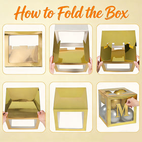 Xvvti balloon boxes are easy to assemble for fast event setup