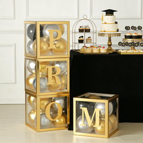 Xvvti dessert table decoration with balloon boxes adds shimmer
