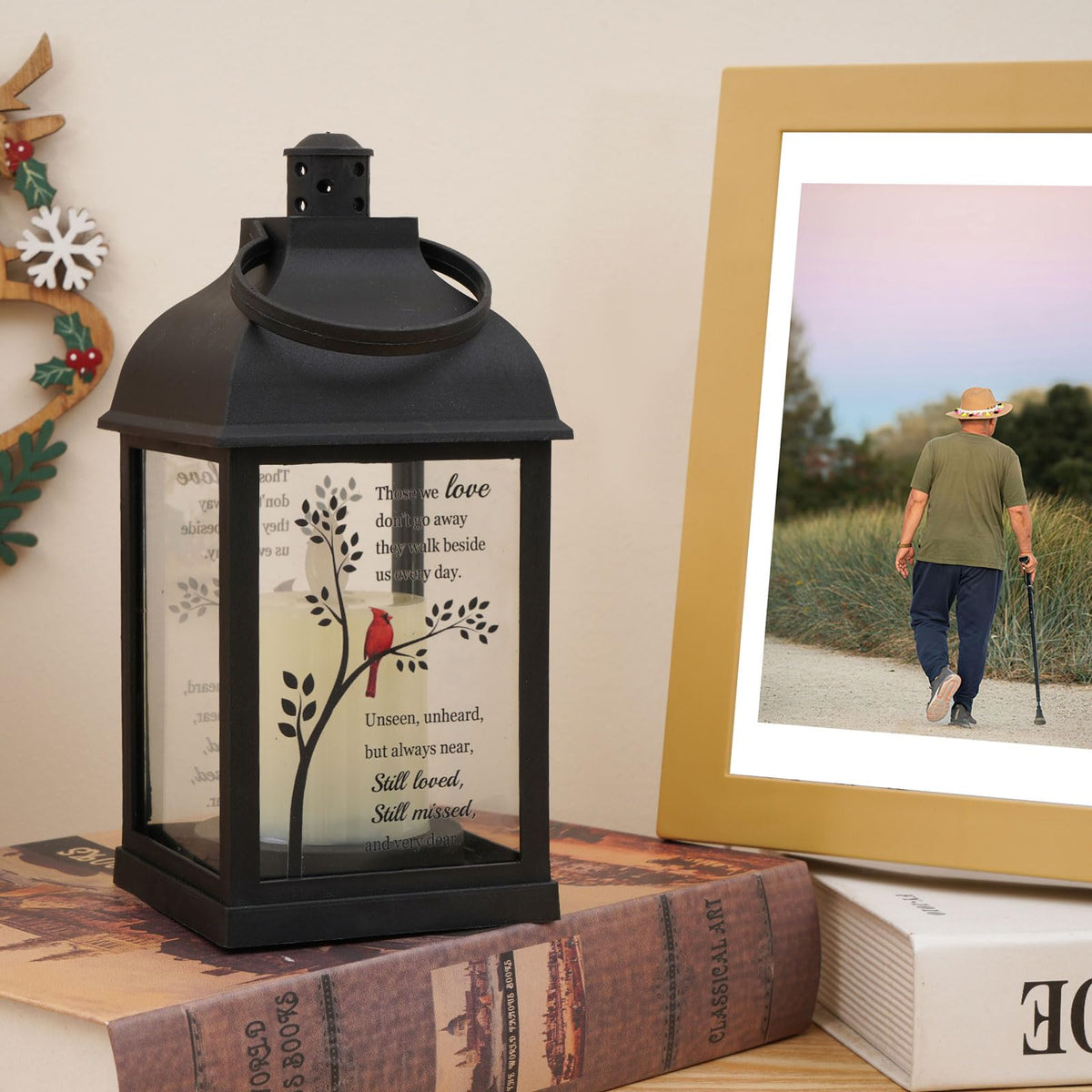 XXSTAR Gift-set Memorial Lantern box with blank cards for personal notes