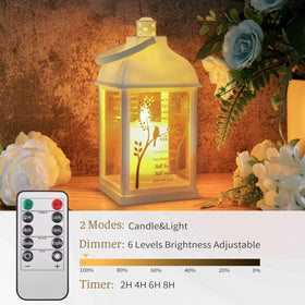 XXSTAR Memorial Lantern white battery compartment for easy setup