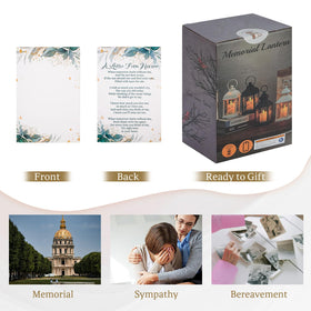 XXSTAR Memorial Lantern white gift box presentation with foam protection