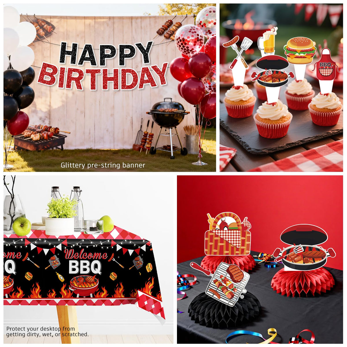 Xynic 12-inch balloons add cheerful color to the table setting.