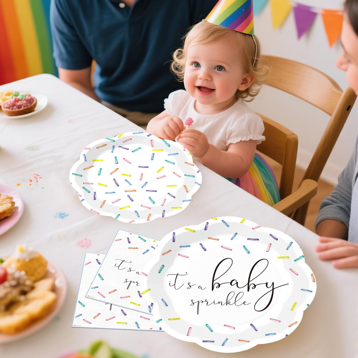 Xynic Baby Sprinkle balloons add color to decor