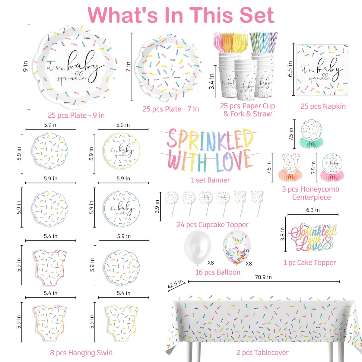 Xynic Baby Sprinkle napkins for quick cleanup