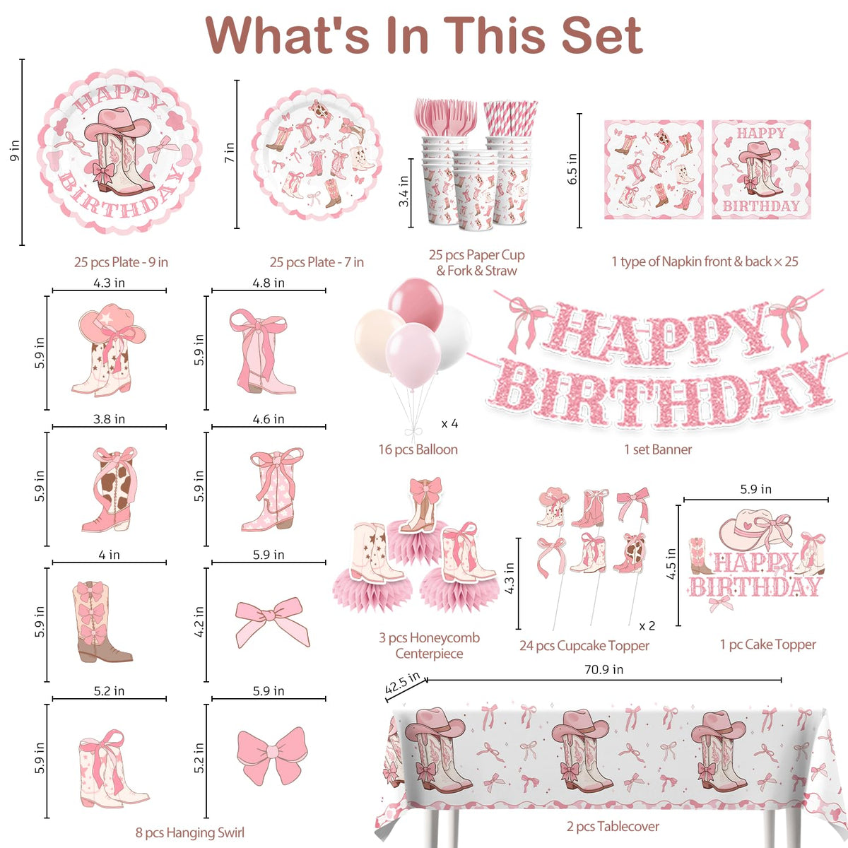 Xynic boots and bows plates 7in offer sturdy, stylish dining