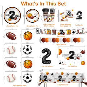 Xynic Born 2 Ball backdrop sets a colorful scene for photos
