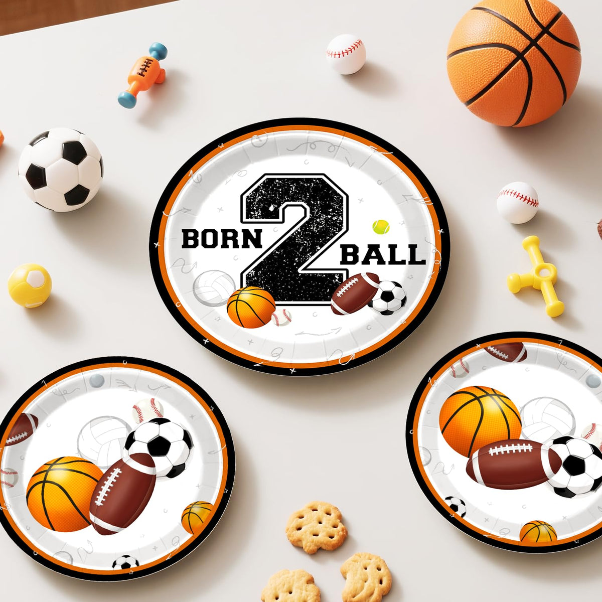 Xynic Born 2 Ball tablecloths protect surfaces and tie the theme together