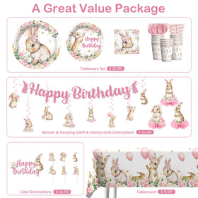 Xynic bunny balloons bring cheerful color to a lively celebration.