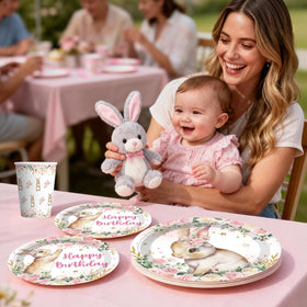 Xynic bunny cupcake toppers decorate treats with cute bunny detail.