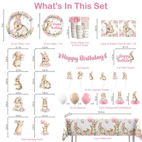 Xynic bunny hanging swirls add movement and whimsy to the room.