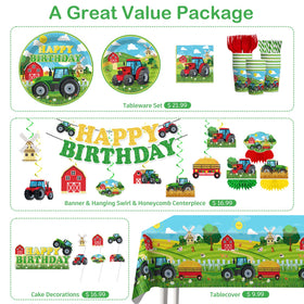 Xynic farm theme tablecloth protects surfaces and unifies the look