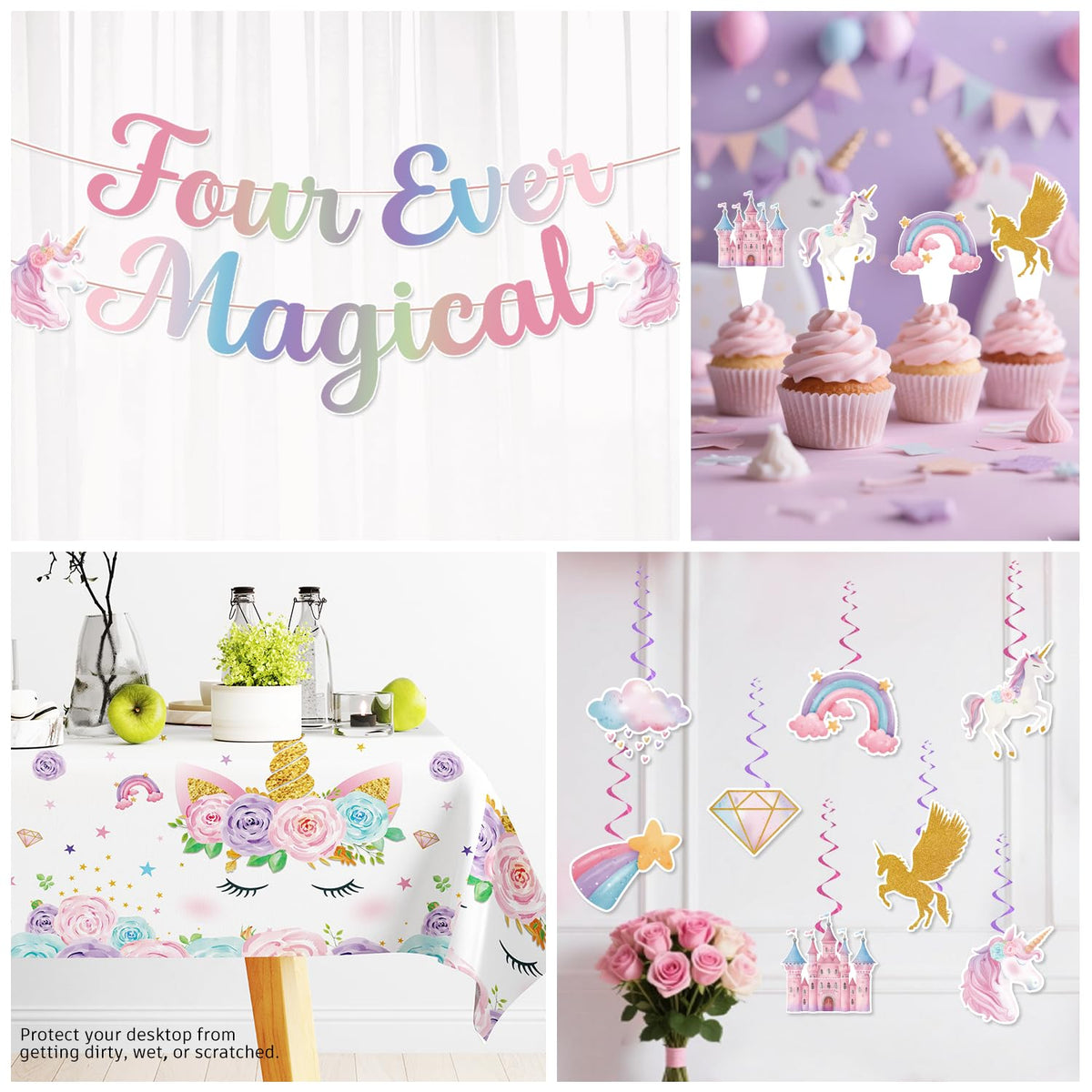 Xynic foil unicorn balloons add festive accents
