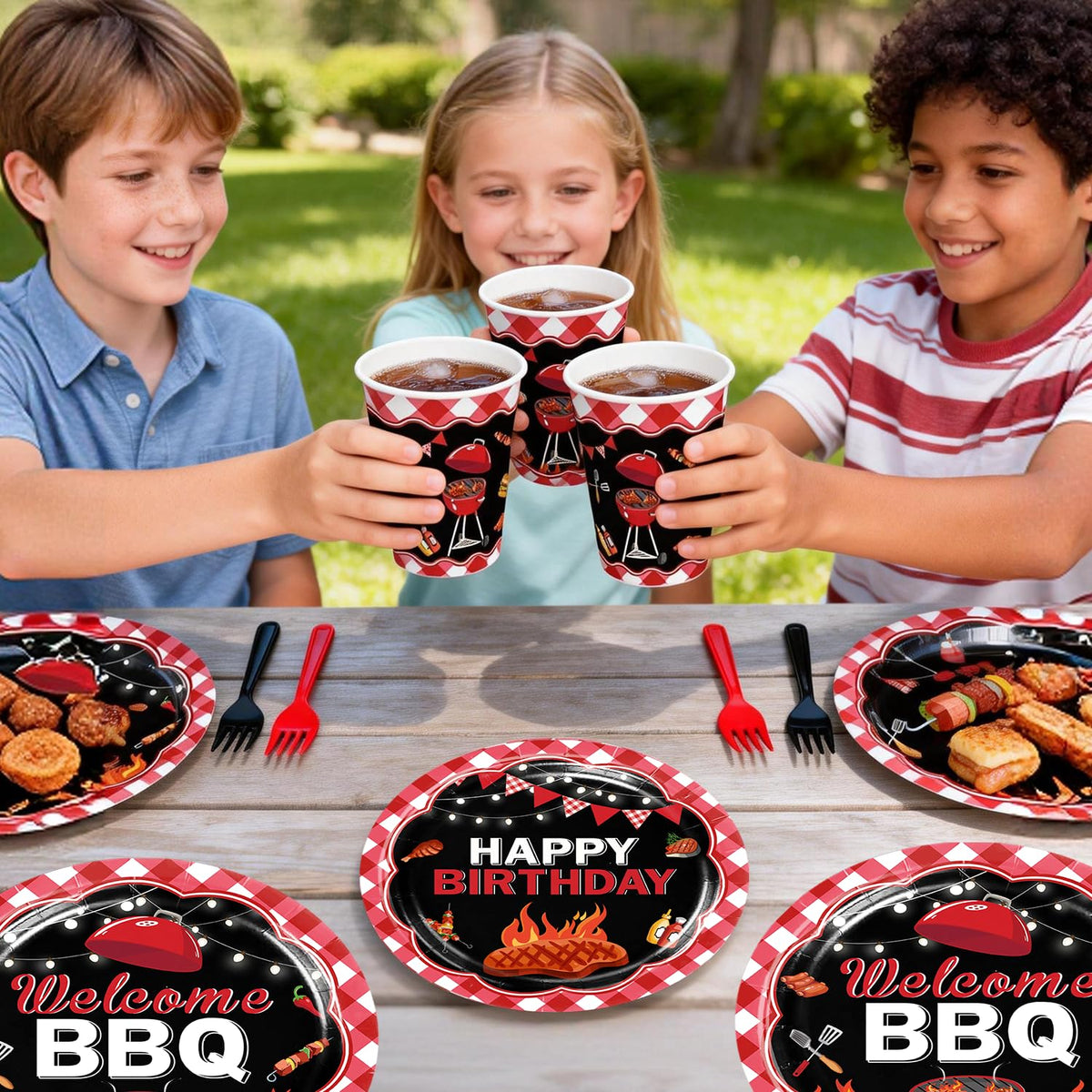 Xynic honeycomb centers create focal decor for photos and tables.