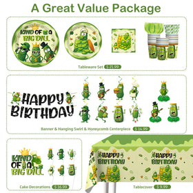 Xynic pickle party honeycomb centerpieces add dimension to tables