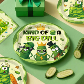 Xynic pickle party plates seveninch offer quick, themed dining