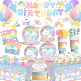 Xynic rainbow banner to create a bright party backdrop and photo-ready moment