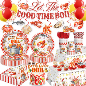 Xynic seafood boil plates 7in for easy serving and sturdy party dining