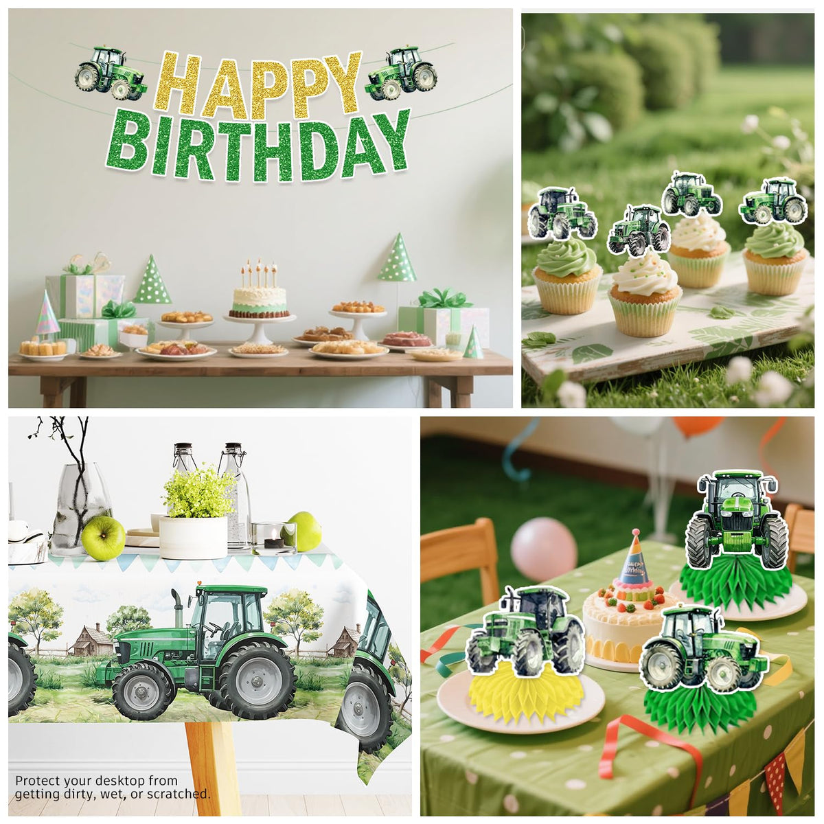 Xynic tractor balloons create a vibrant farm vibe for lasting memories