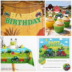 Xynic tractor cake topper crowns the birthday cake with charm