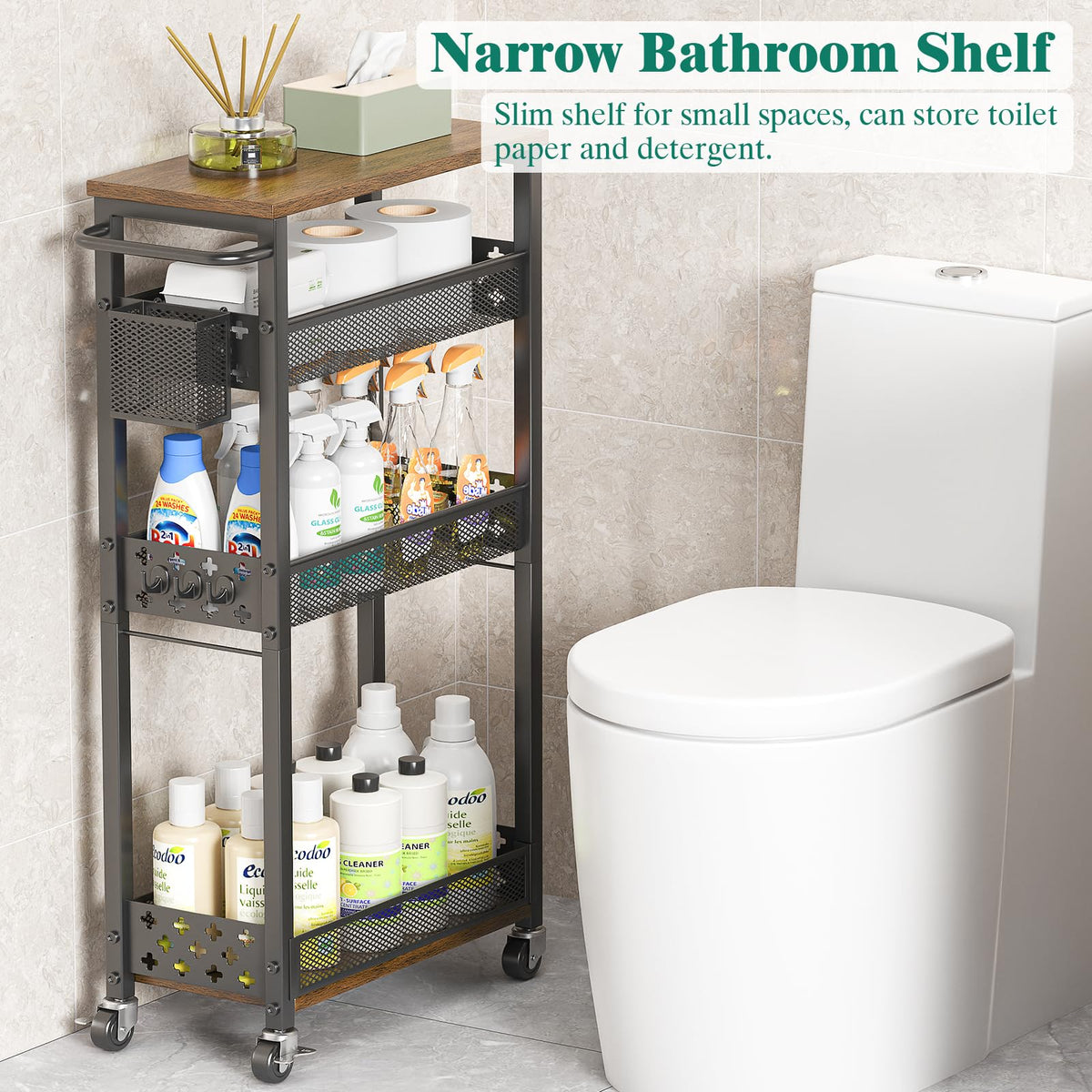 XYZLVSI carbon steel frame provides sturdy daily storage