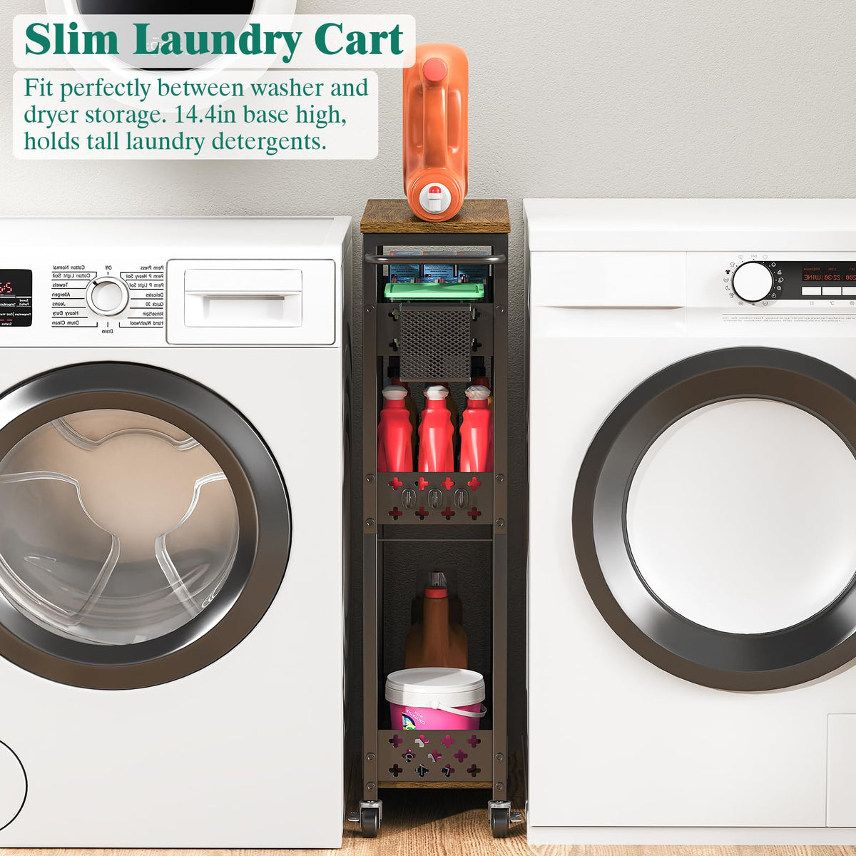 XYZLVSI diamond-pattern side hooks prevent items from falling