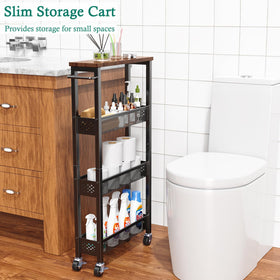 XYZLVSI metal handle cart is easy to move in tight spaces.