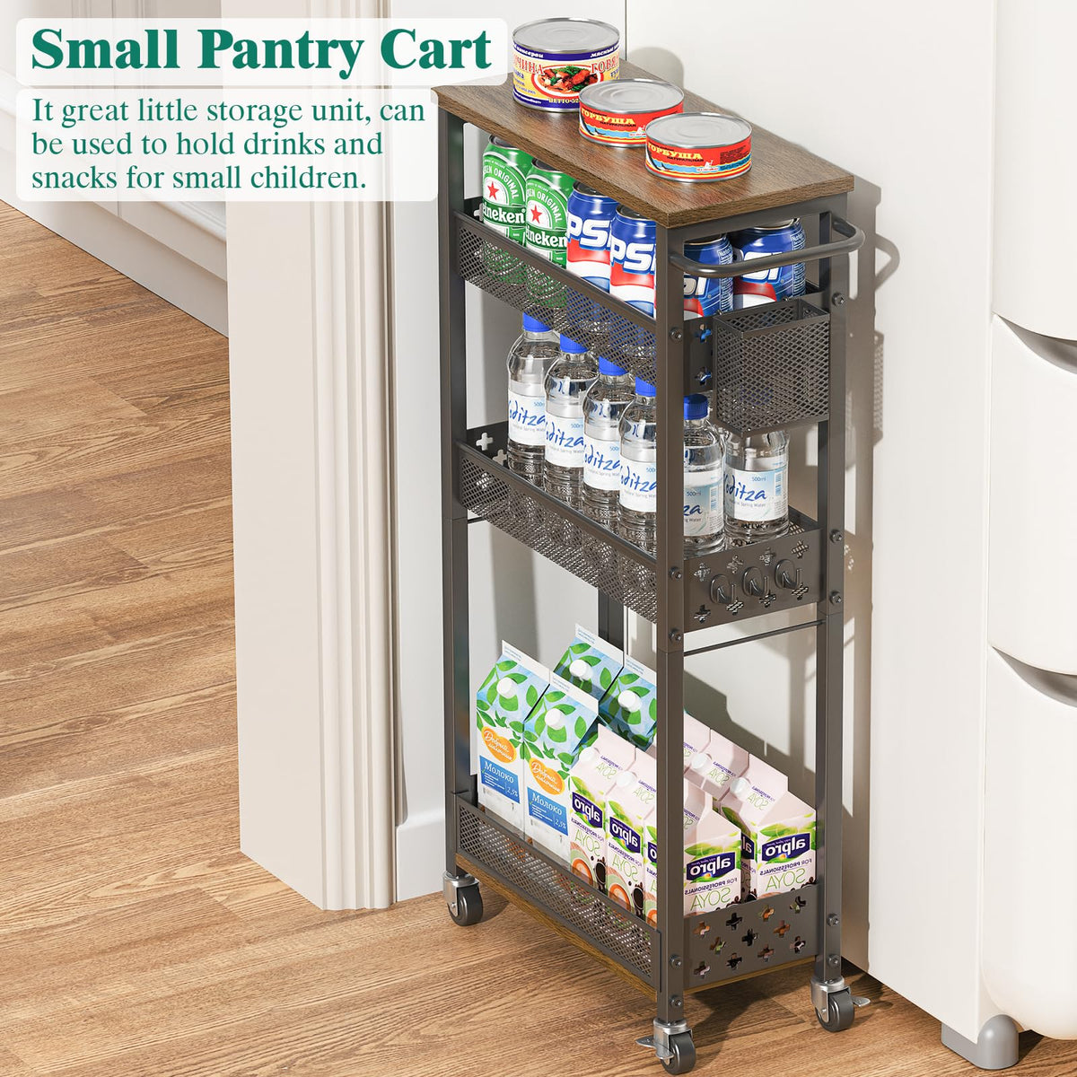 XYZLVSI side mesh basket stores small items neatly