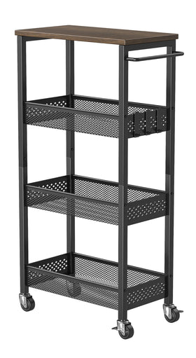 XYZLVSI versatile cart for kitchen, bathroom, and laundry storage needs.