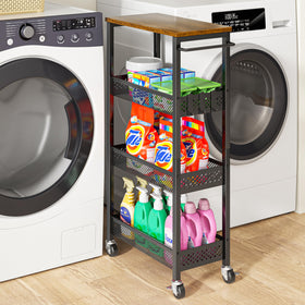 XYZLVSI rust-resistant finish keeps the cart durable in damp spaces.