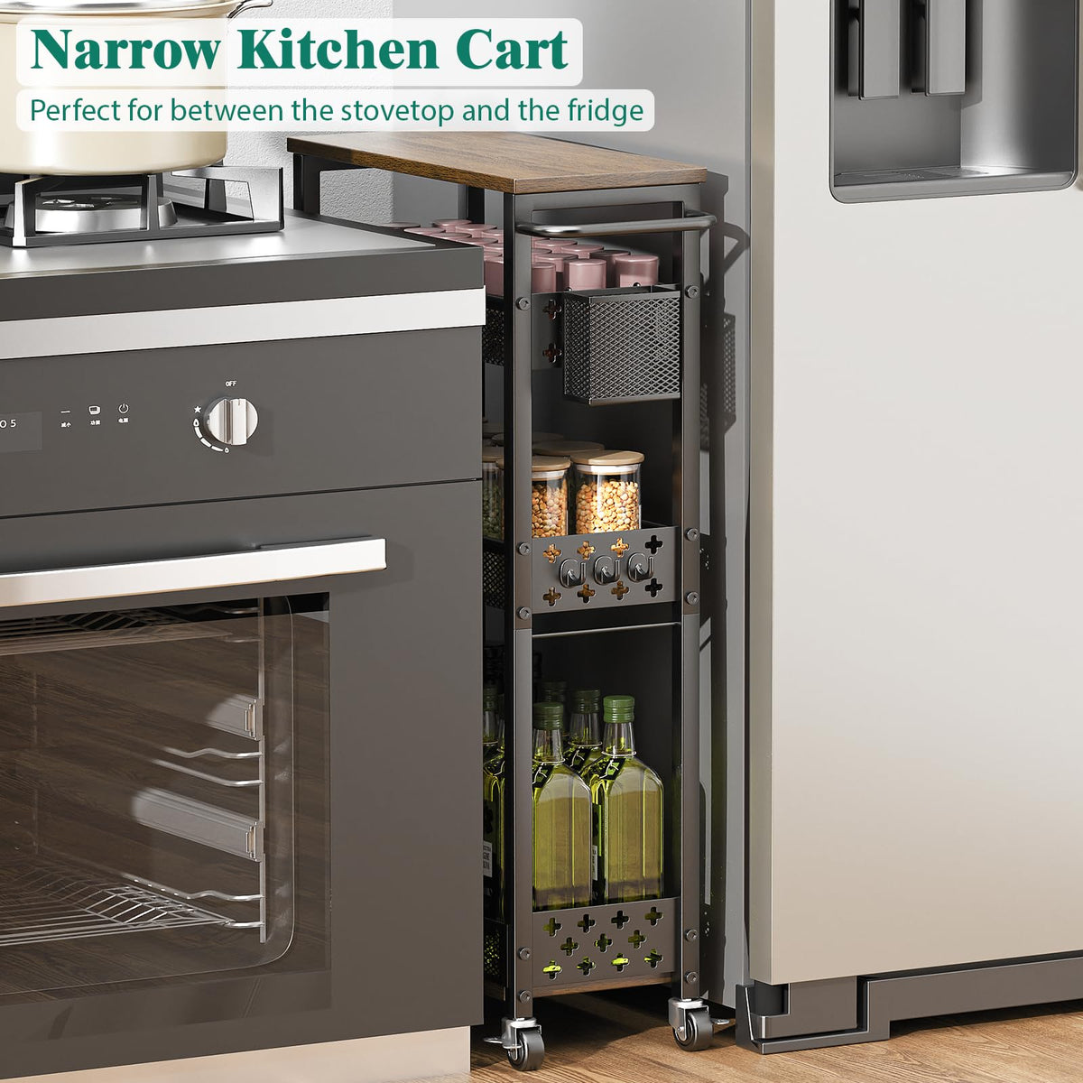 XYZLVSI wooden rack bottom shelf holds tall bottles securely