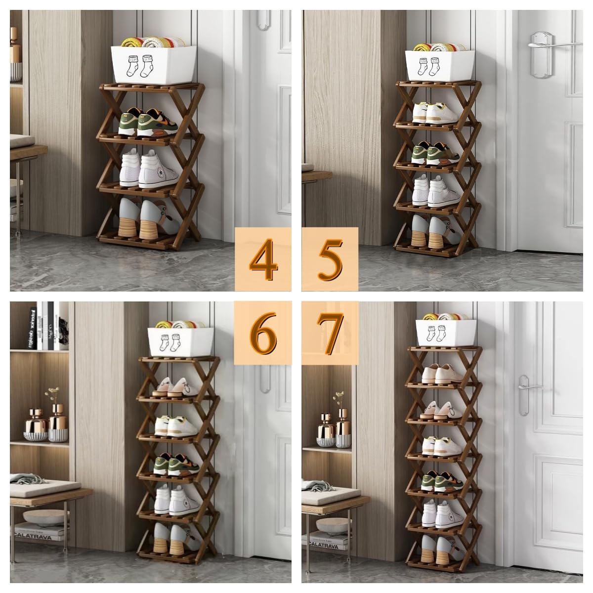 XZXWZX Multi-use display shelf provides versatile storage options.